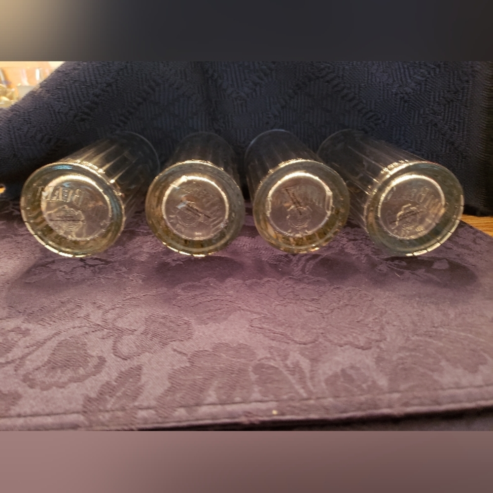 New Set of 7 JIM BEAM  SNOWFLAKES HIGHBALL GLASSES - Picture 3 of 12